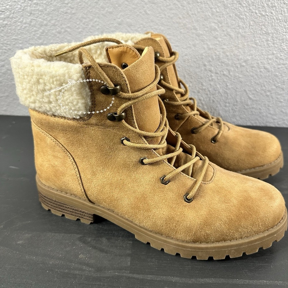 Cliffs By White‎ Mountain Boots Kelsie Lace Up Women's Size 10 Stone New